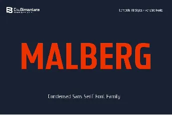 Malberg font