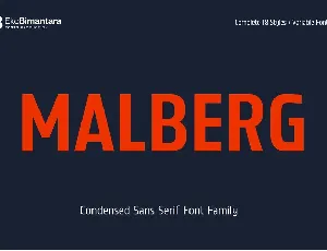 Malberg font