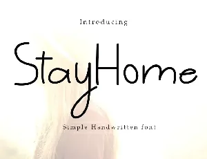 Stay Home font