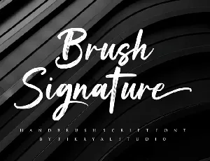 Brush Signature font