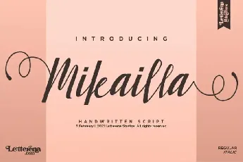 Mikailla Calligraphy font