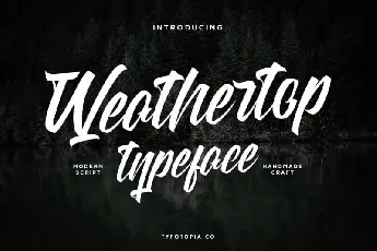 Weathertop Script Typeface font