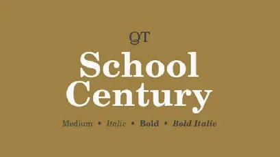 School Century Serif font