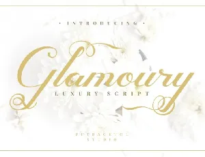 Glamoury Script font