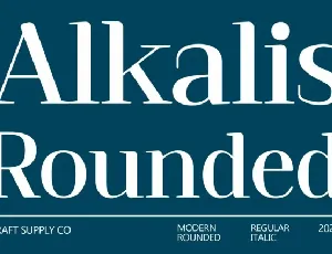 Alkalis Rounded font