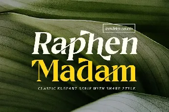 Raphen Madam font