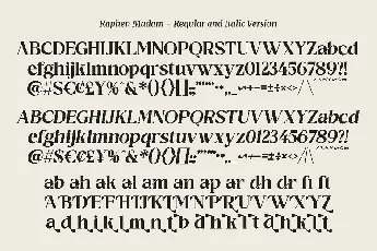 Raphen Madam font