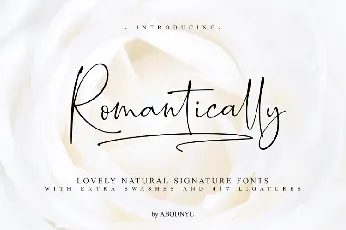 Romantically font