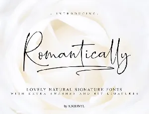 Romantically font