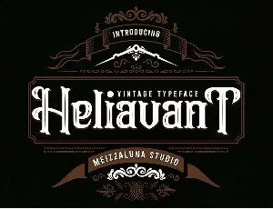 Heliavant font