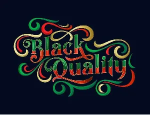 Black Quality font