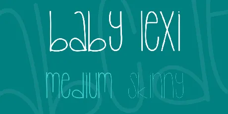 Baby Lexi font