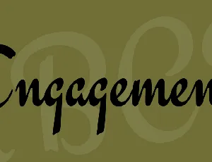 Engagement font