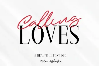 Calling Loves Duo font