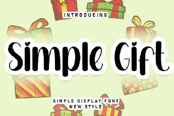 Simple Gift Display font