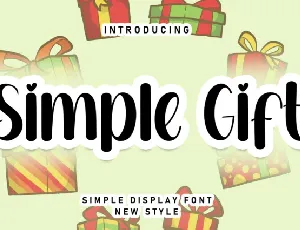 Simple Gift Display font