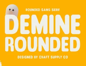 Demine Rounded font