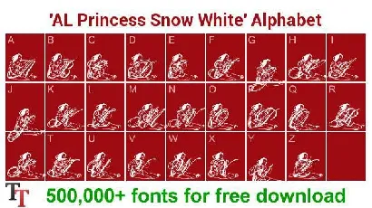 AL Princess Snow White font