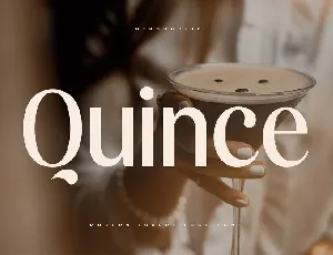 Quince font