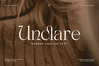 Unclare font