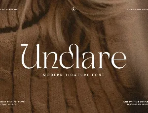 Unclare font