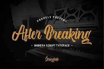 After Breaking font