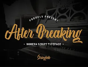 After Breaking font