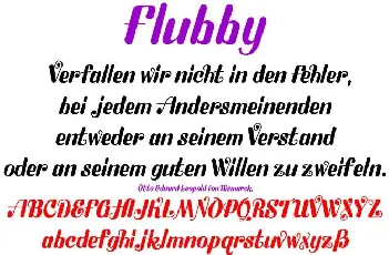 Flubby font