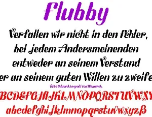 Flubby font