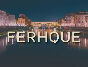 Ferhque font