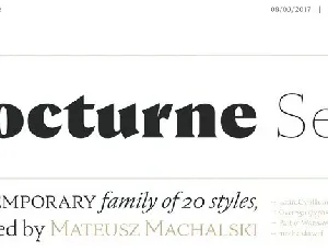 Nocturne Serif Family font