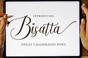 Bisatta Calligraphy font