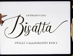 Bisatta Calligraphy font