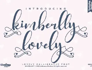 Kimberlly Lovely Calligraphy font