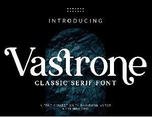 Vastrone font