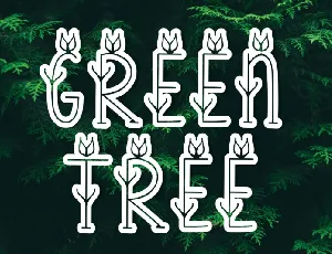 Green Tree Display font