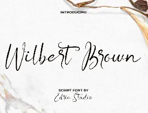 Wilbert Brown Demo font