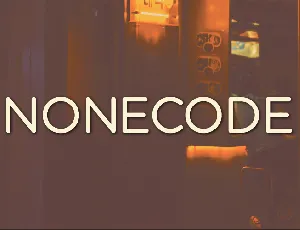 Nonecode font