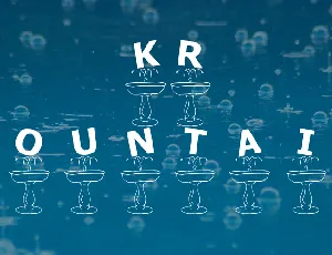 KR Fountain font