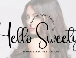 Hello Sweety Script Typeface font