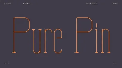 Pure Pin font