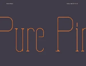 Pure Pin font