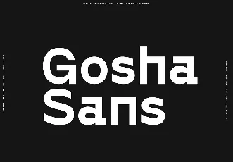 Gosha Sans Family font