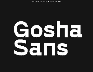 Gosha Sans Family font