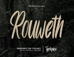 Rouweth Script Typeface font