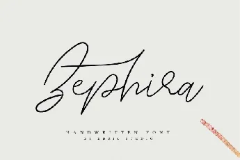 Zephira font