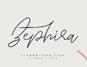 Zephira font