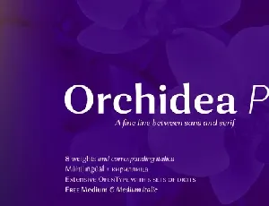 Orchidea Pro Family font