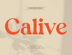 Calive font