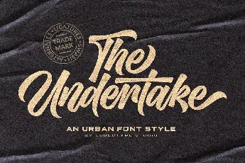 Undertake font